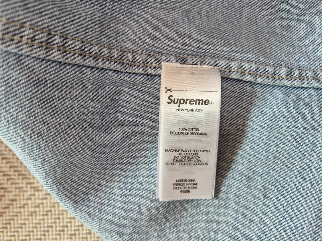 슈프림 스몰 박스 데님 셔츠 (25SS, M사이즈) 상품이미지6