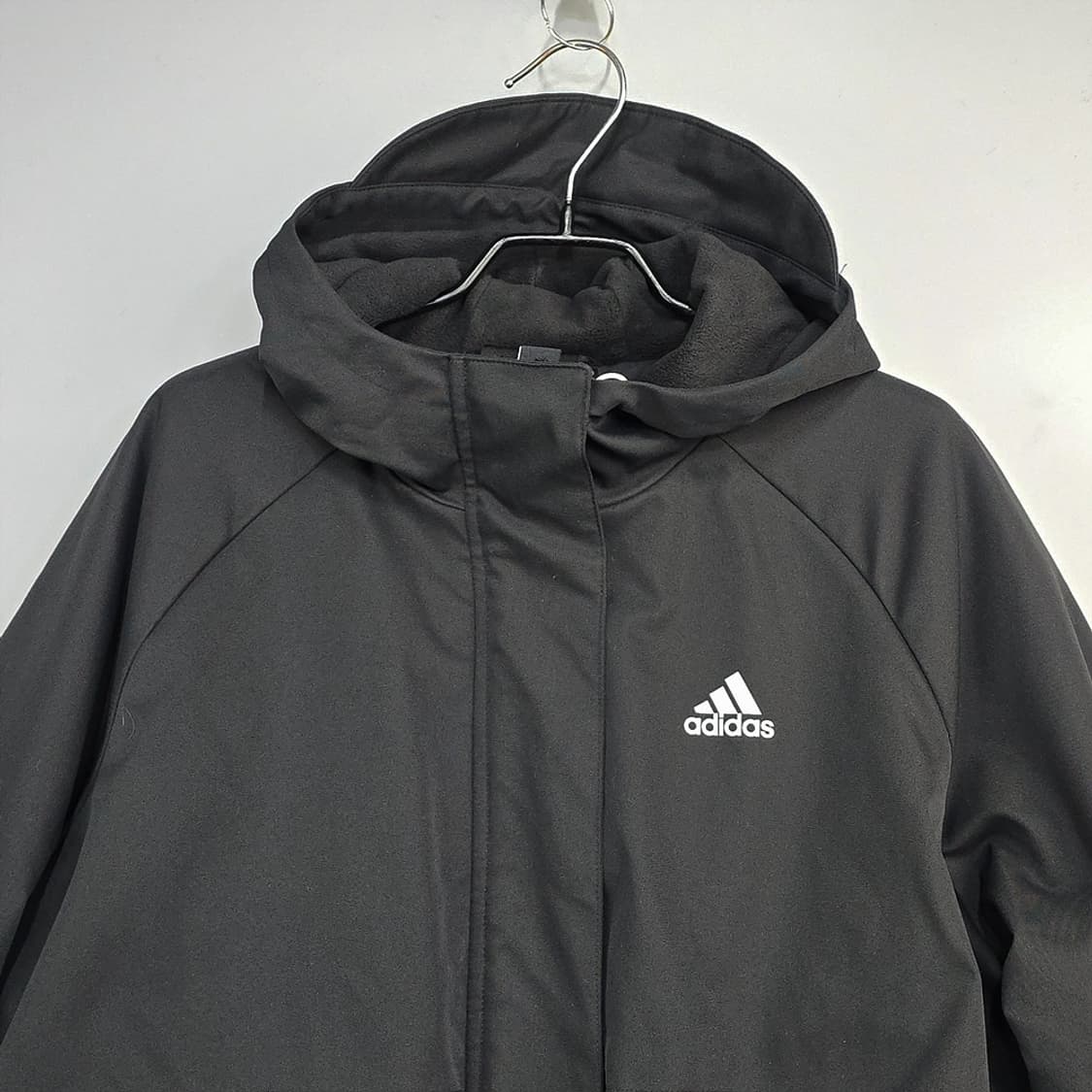 아디다스 우먼스 여성 테크 자켓 윈드러너 롱 바람막이 점퍼 블랙 L 상품이미지4