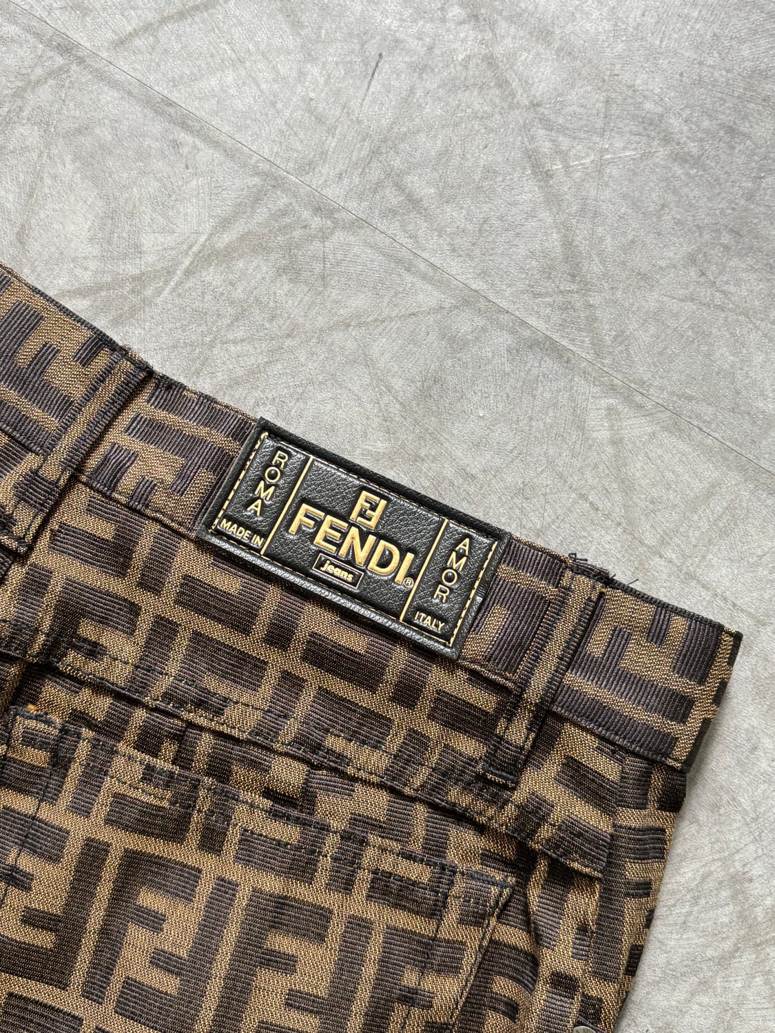 Fendi 펜디 브라운 FF 모노그램 팬츠 상품이미지9