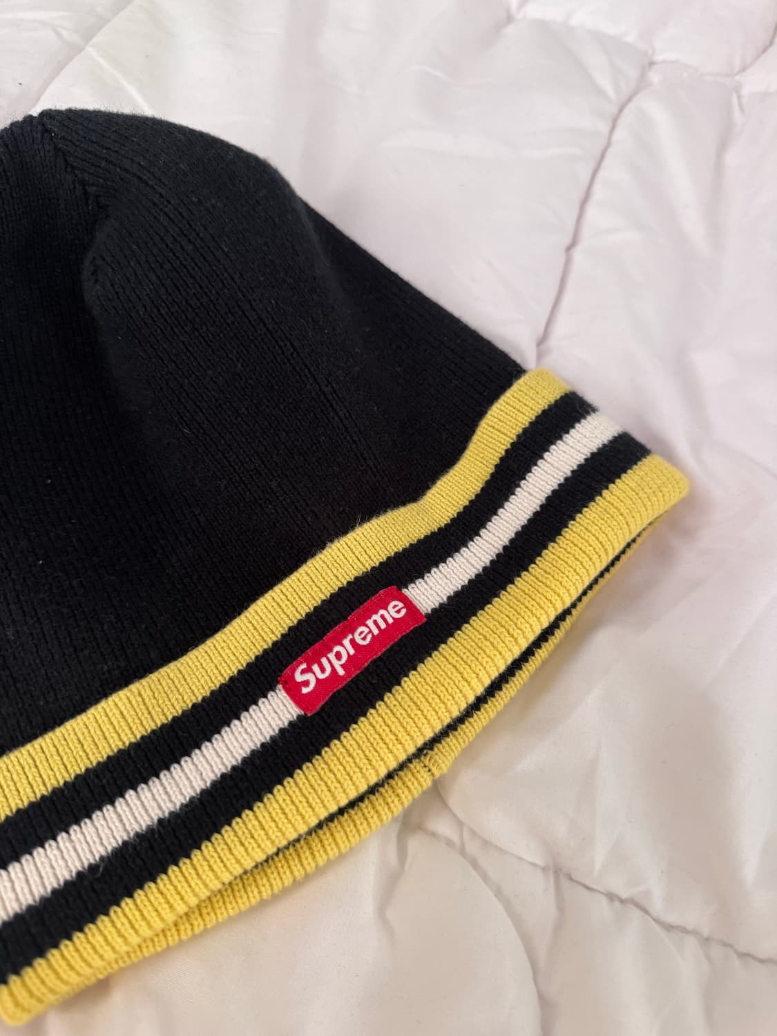 슈프림 컬러블록 스몰로고 비니 상품이미지2