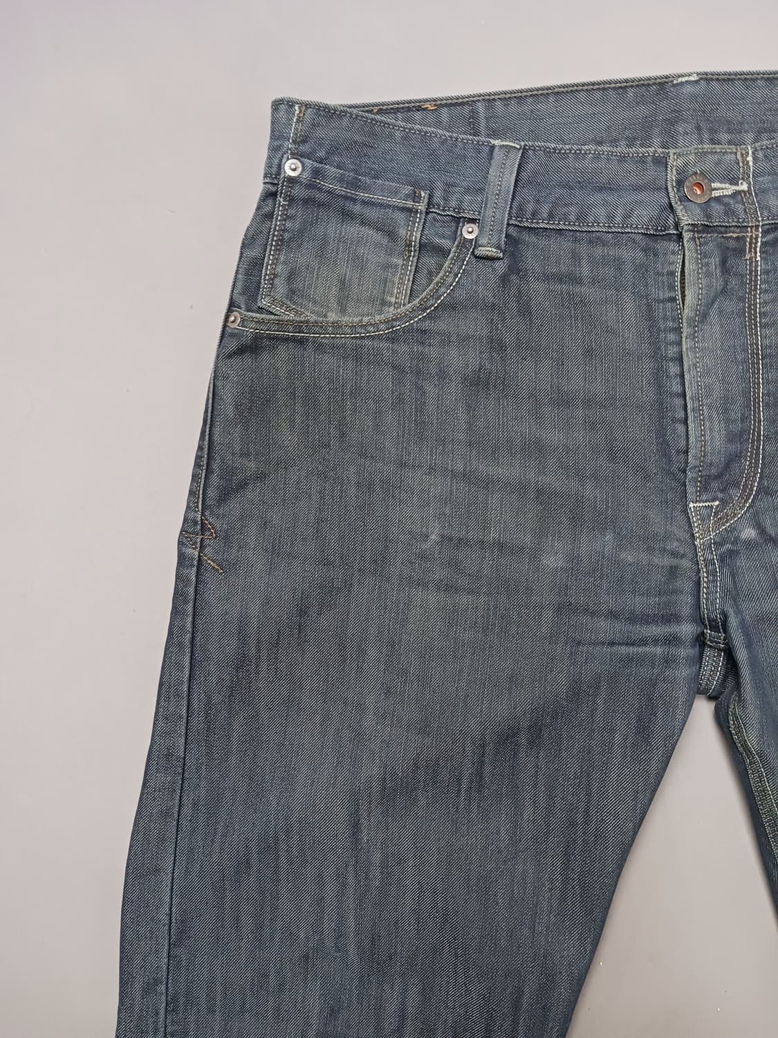 [36] 리바이스 흑청 린스드 포켓 레귤러진 청바지 상품이미지2