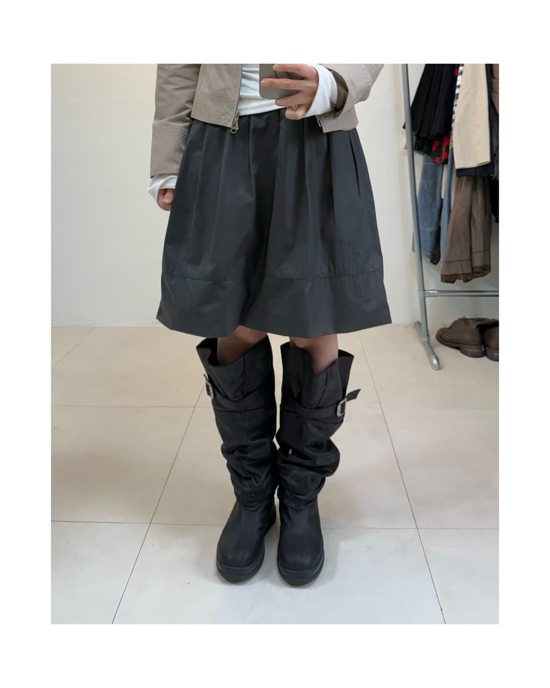 Uniqlo 미디 스커트 상품이미지2