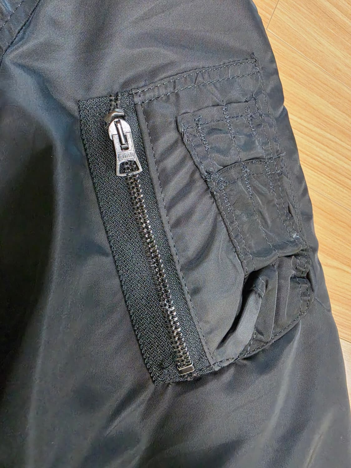 90's HOPE mfg 블랙 시티카모 ma-1 made in usa 상품이미지3