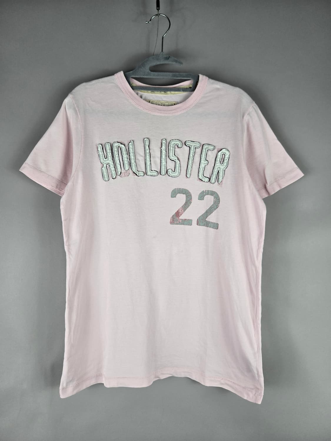 [무료배송]홀리스터 S 남성 반팔티 반팔 티셔츠 연핑크 아베크롬비 상품이미지1