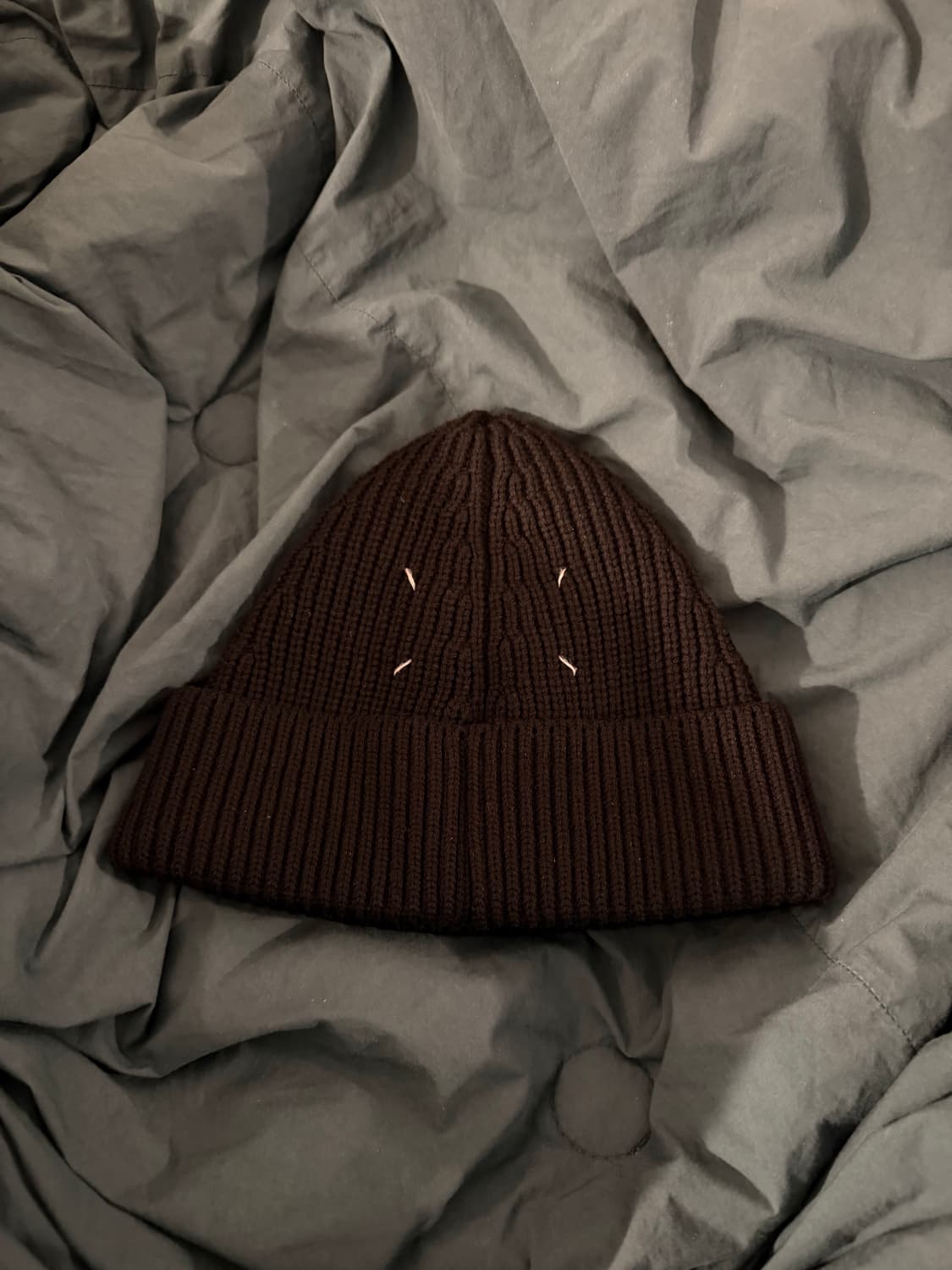 메종 마르지엘라 스티치 비니 블랙 상품이미지1