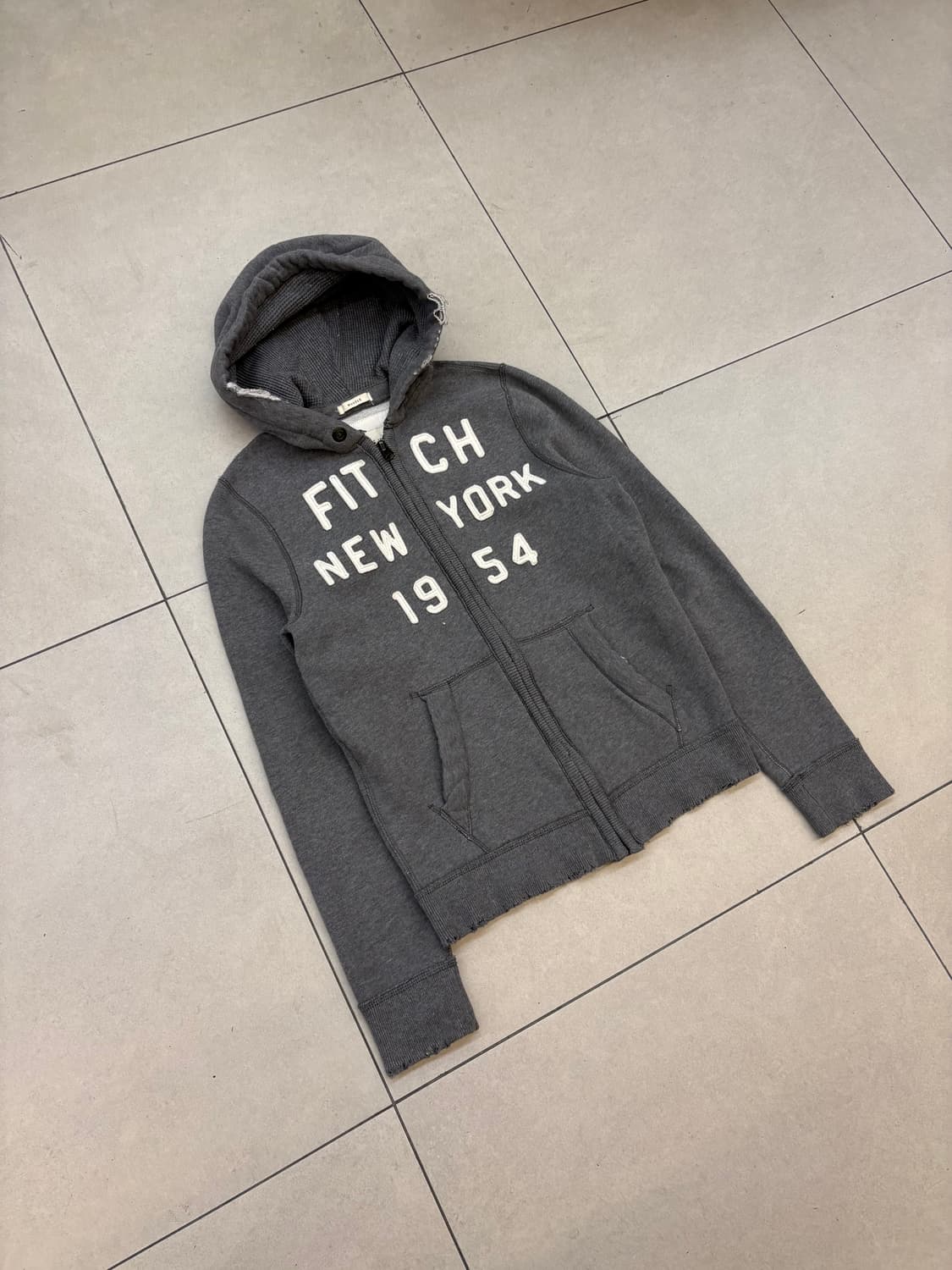 아베크롬비 피치 뉴욕 디스트레스드 후드집업 상품이미지2