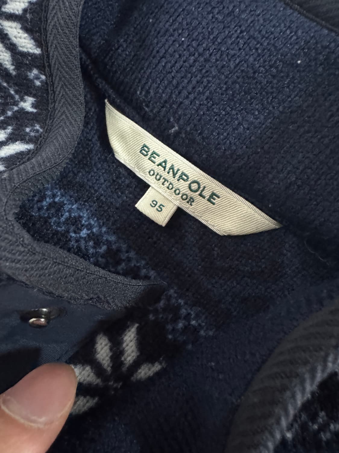 빈폴 아웃도어 플리스 풀오버 반집업 긴팔 M 상품이미지3