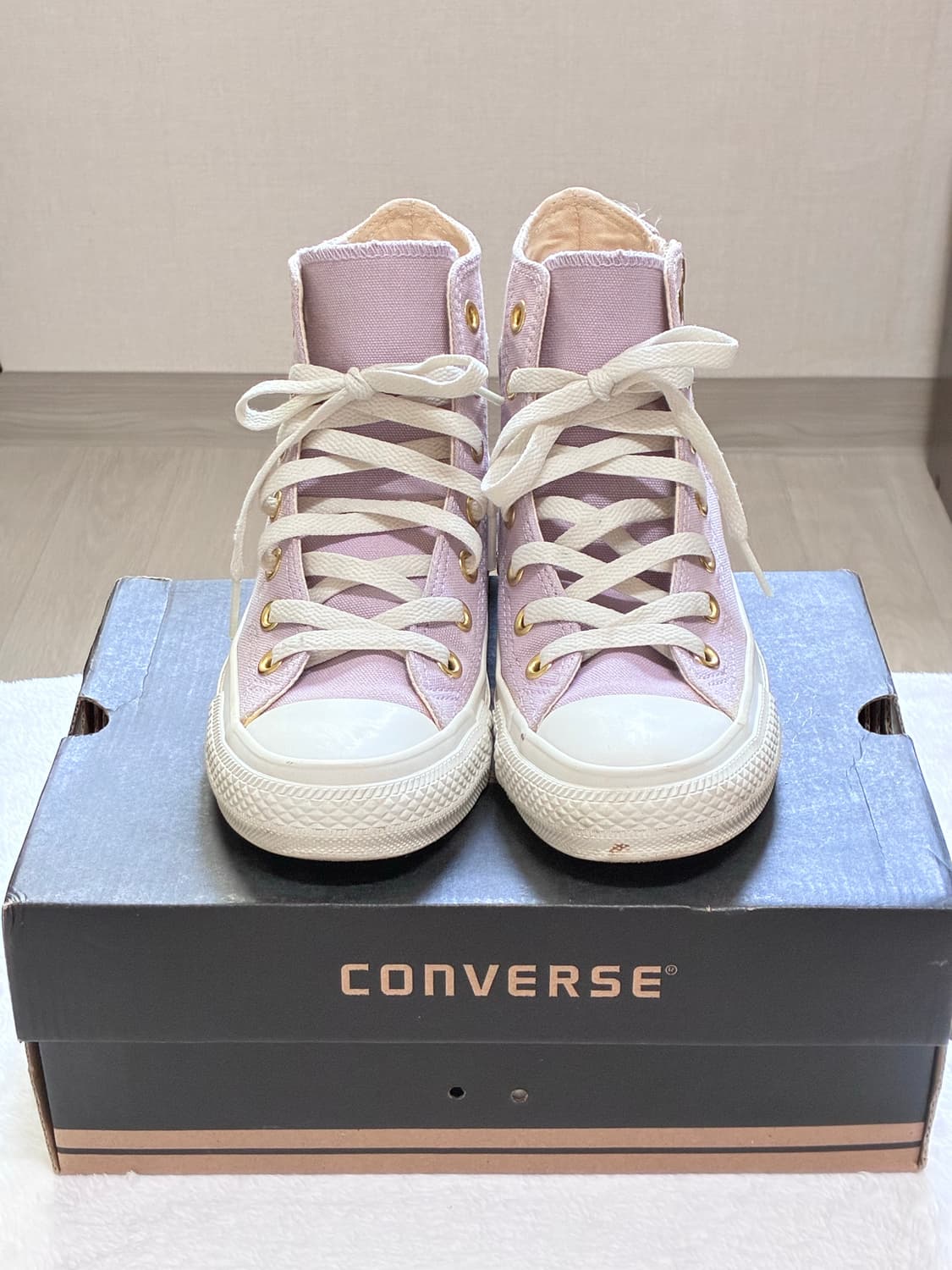 [일본한정판] 컨버스 하트패치 Z 하이 라일락 (지퍼 모델) 230 상품이미지4