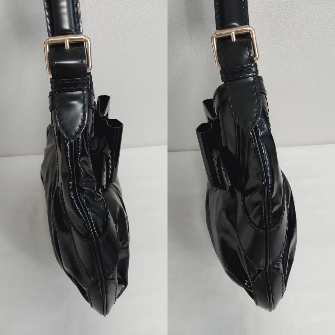 구찌 크리스탈 리본 퀸 호보백 숄더백 블랙 (정품) 상품이미지4