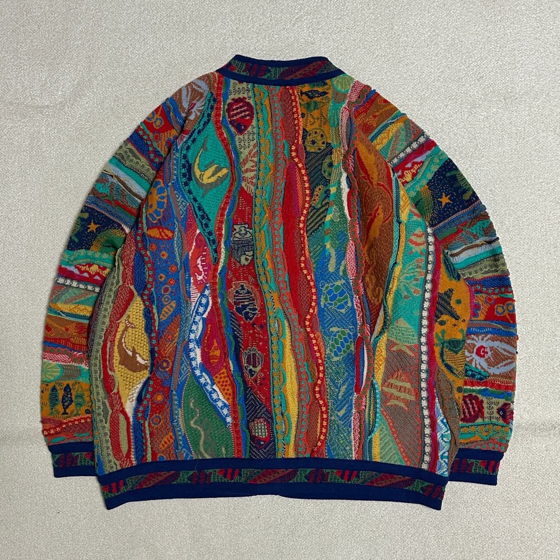 림노스 멀티컬러 니트 가디건 상품이미지3