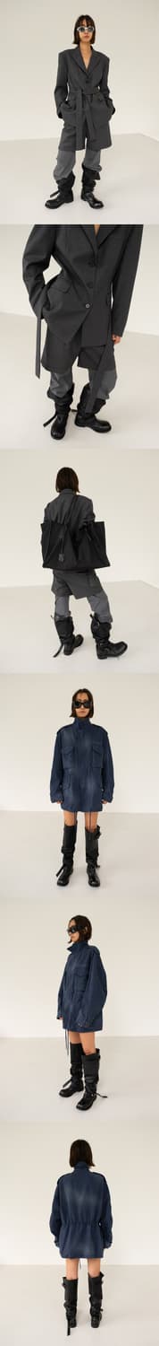 s/e/o, 네거티브쓰리 콜라보 슬라우치 롱 부츠 블랙 240 상품이미지2