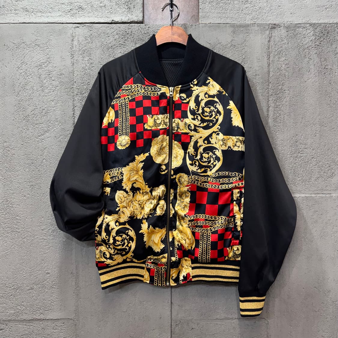 바로크 패턴 블루종 자켓 (XL)  상품이미지1