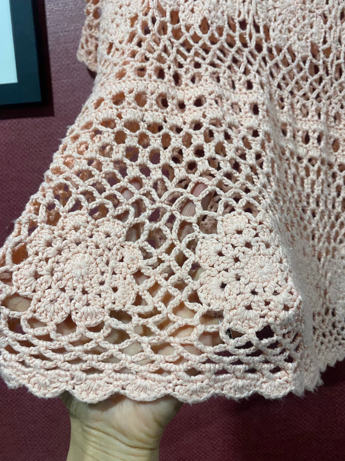 Joky gal 크로셰 뜨개질 상의 M 상품이미지4