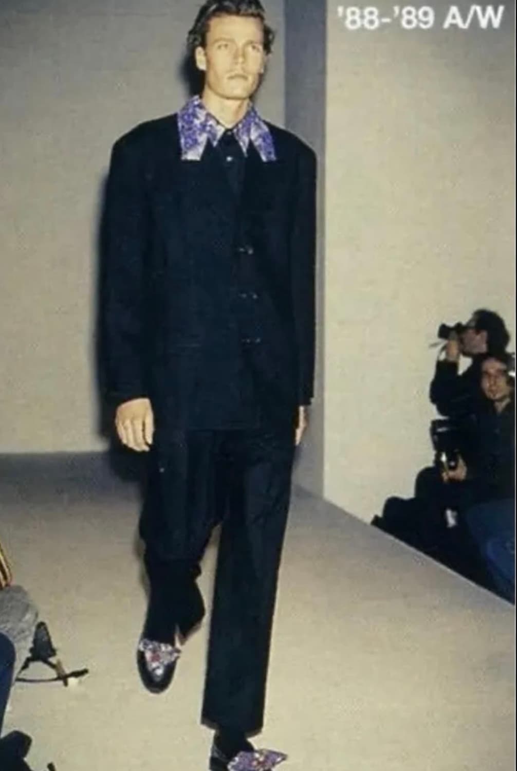 꼼데가르송 옴므 반고흐 추상화 울 칼라 자켓 상품이미지7