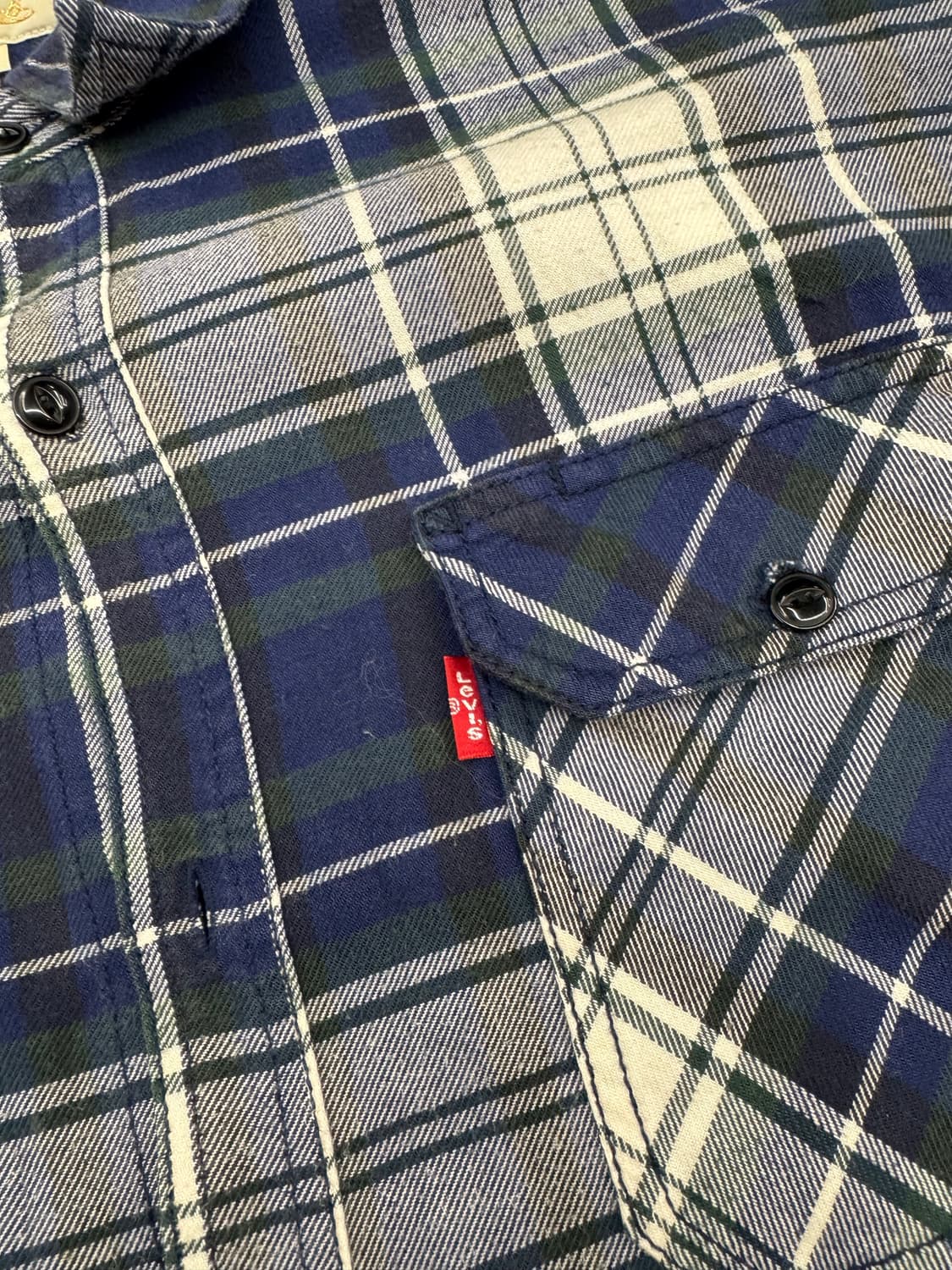 XL)리바이스 빈티지 플란넬 체크 셔츠 상품이미지4