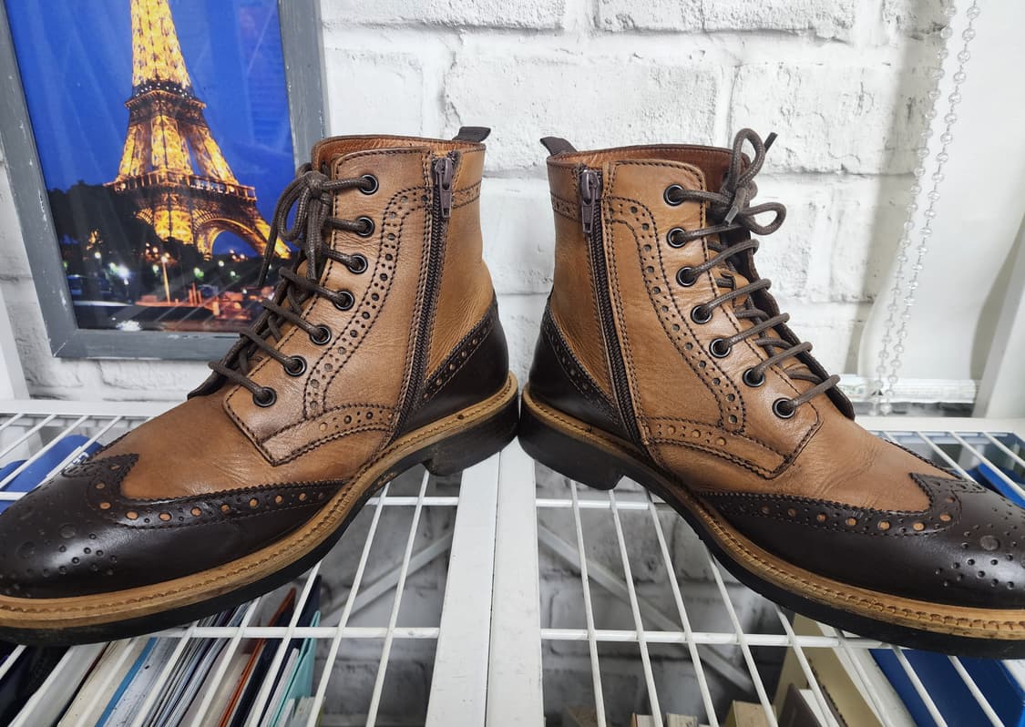 지안마크 모렐리 남성 가죽부츠 260~265 윙팁 남성구두 SD94 상품이미지5