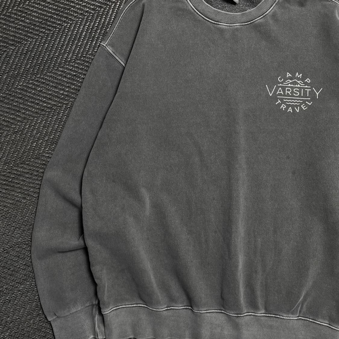 트레블 바시티 빅로고 피그먼트 박시핏 맨투맨o 5388 상품이미지3