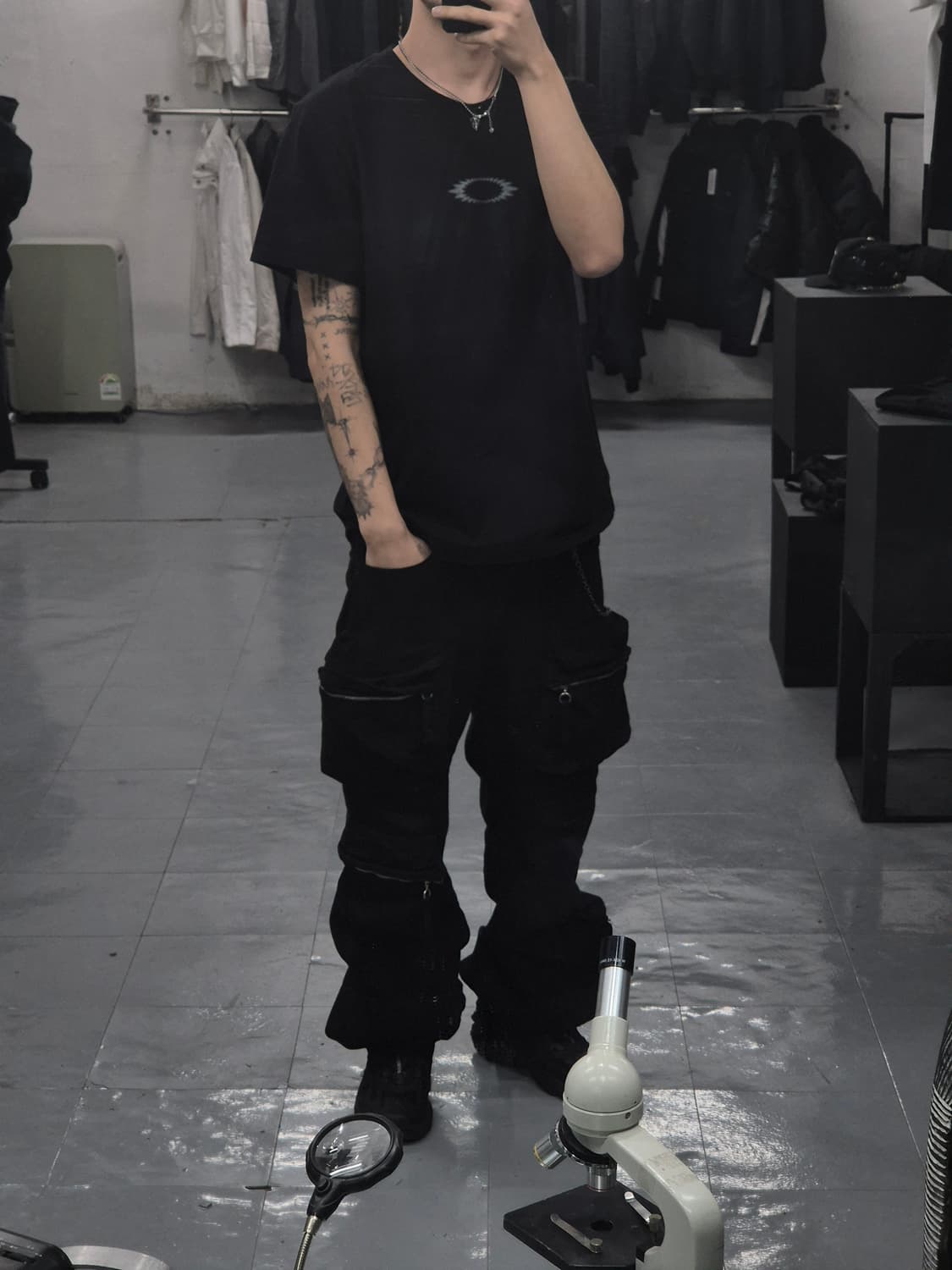 오클리 소프트웨어 메탈 로고 반팔 티셔츠 M사이즈 상품이미지2