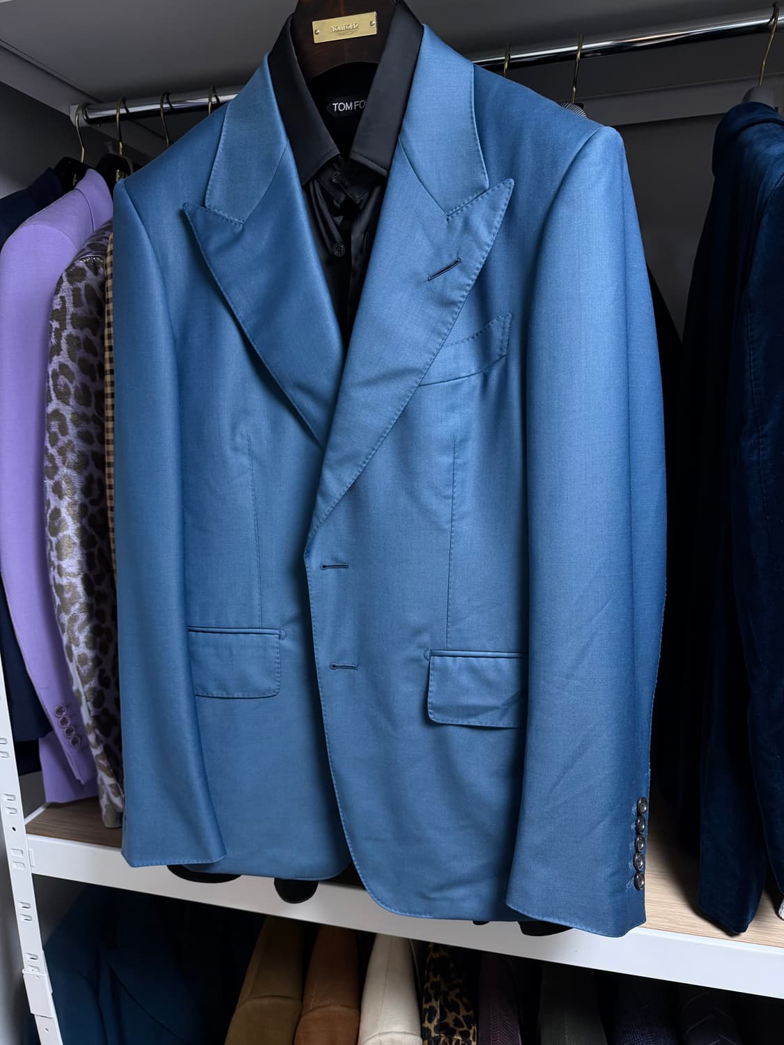 (명작,강추👍)톰포드 쉘튼 사파이어 블루 자켓 블레이져 수트 상품이미지1