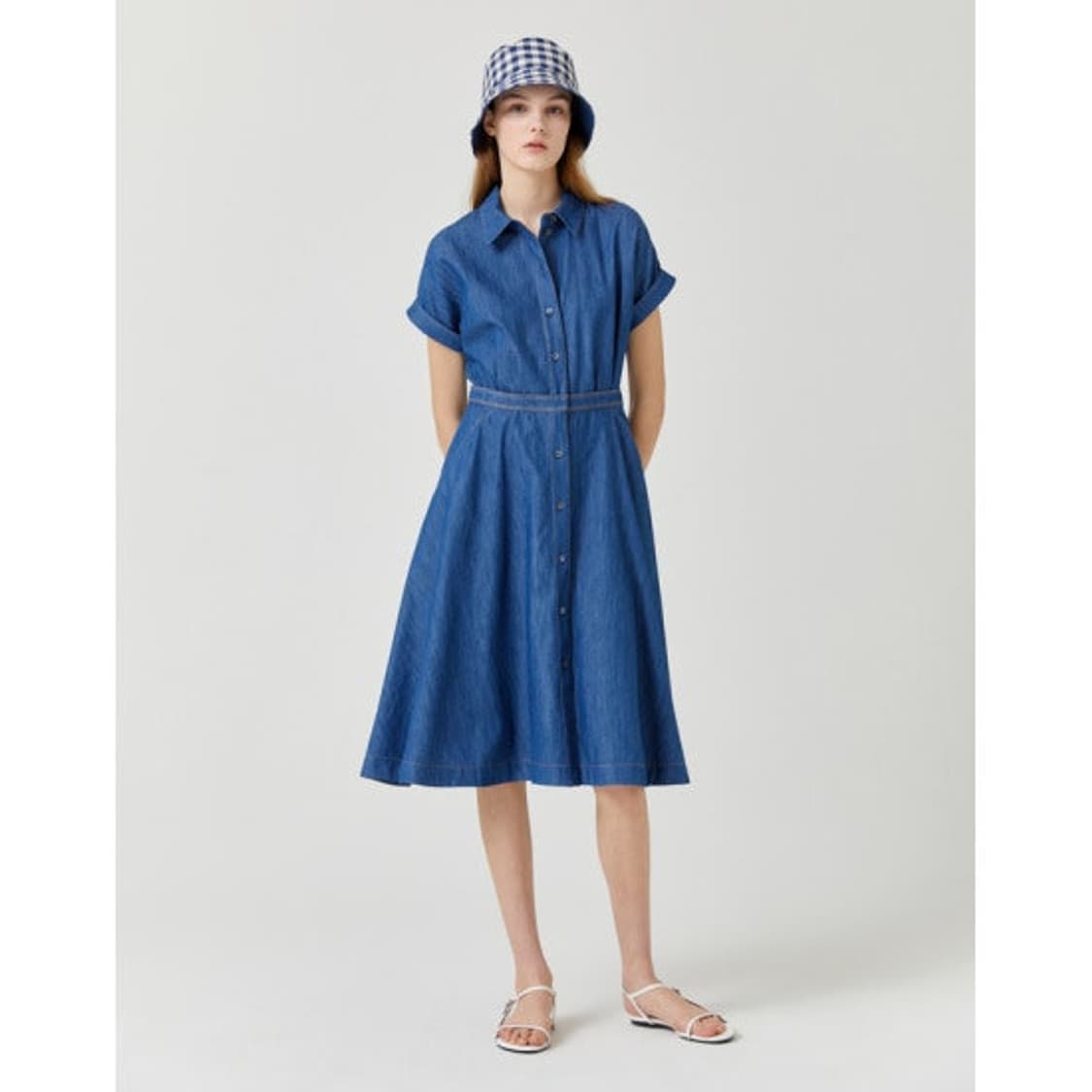 여) 헤지스 데님 원피스 상품이미지1
