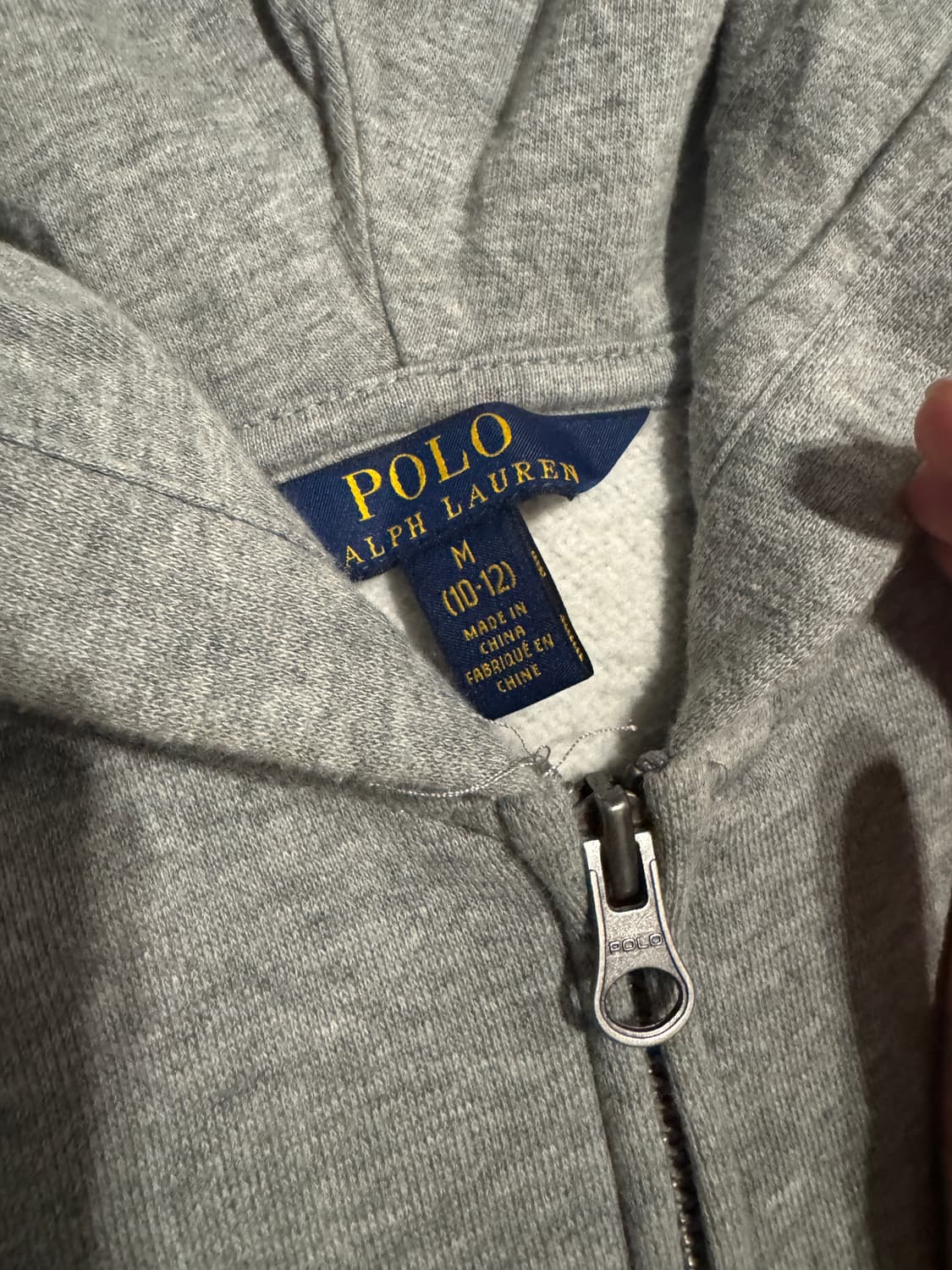 폴로 랄프로렌 그레이 후드집업 M 상품이미지3