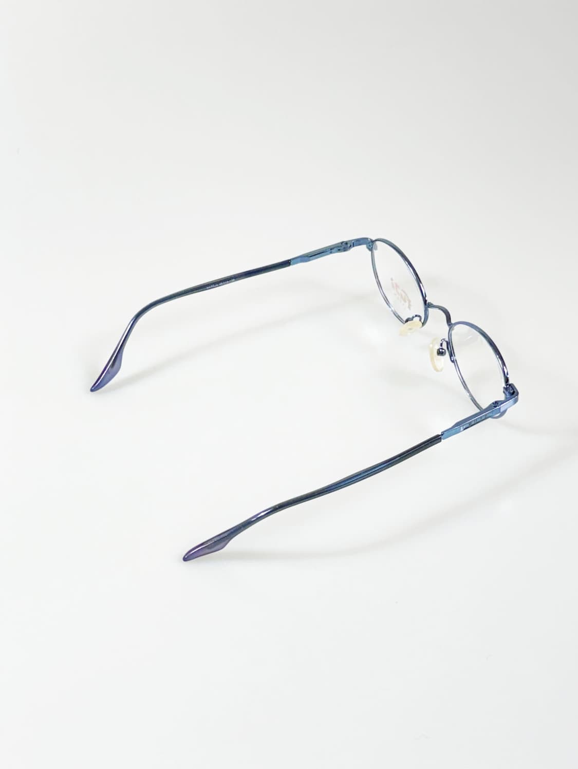 90s FUJI JAPAN 블루 메탈 오벌 프레임 빈티지 안경 상품이미지4