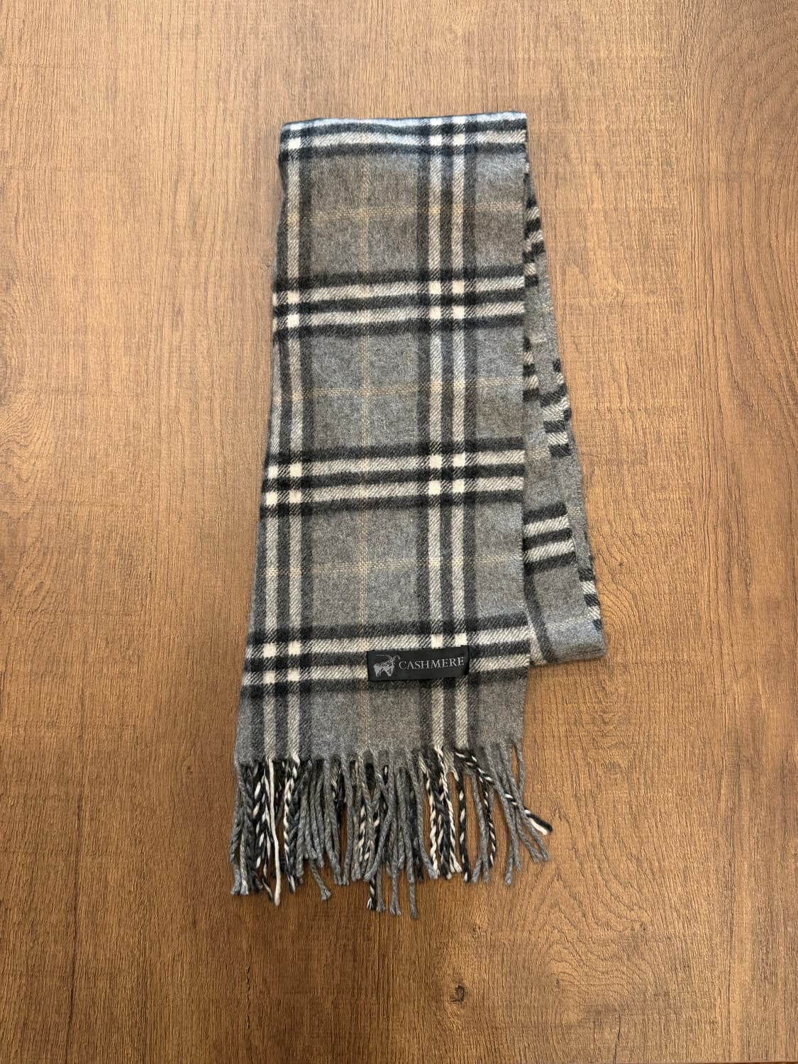 Cashmere 빈티지 캐시미어 체크 머플러 상품이미지1