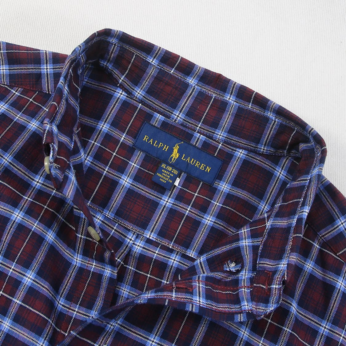 (착용컷) 폴로 랄프로렌 체크 셔츠 (95-100) 상품이미지6