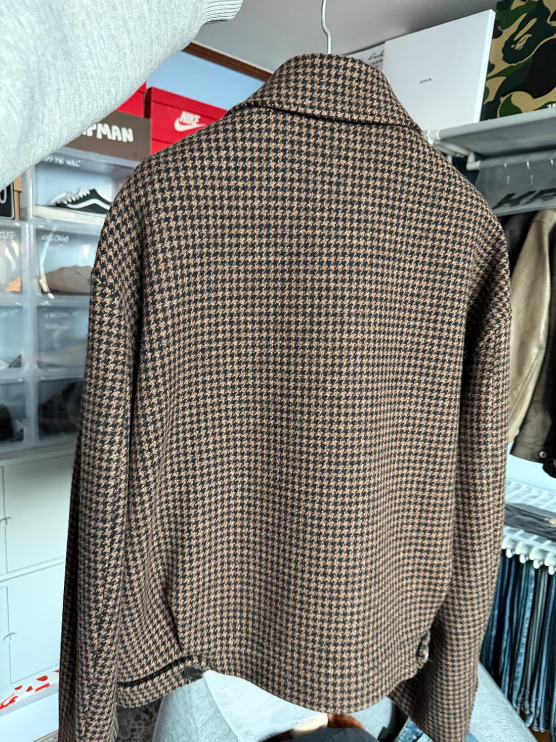 mngu 울체크 블루종 M 상품이미지2