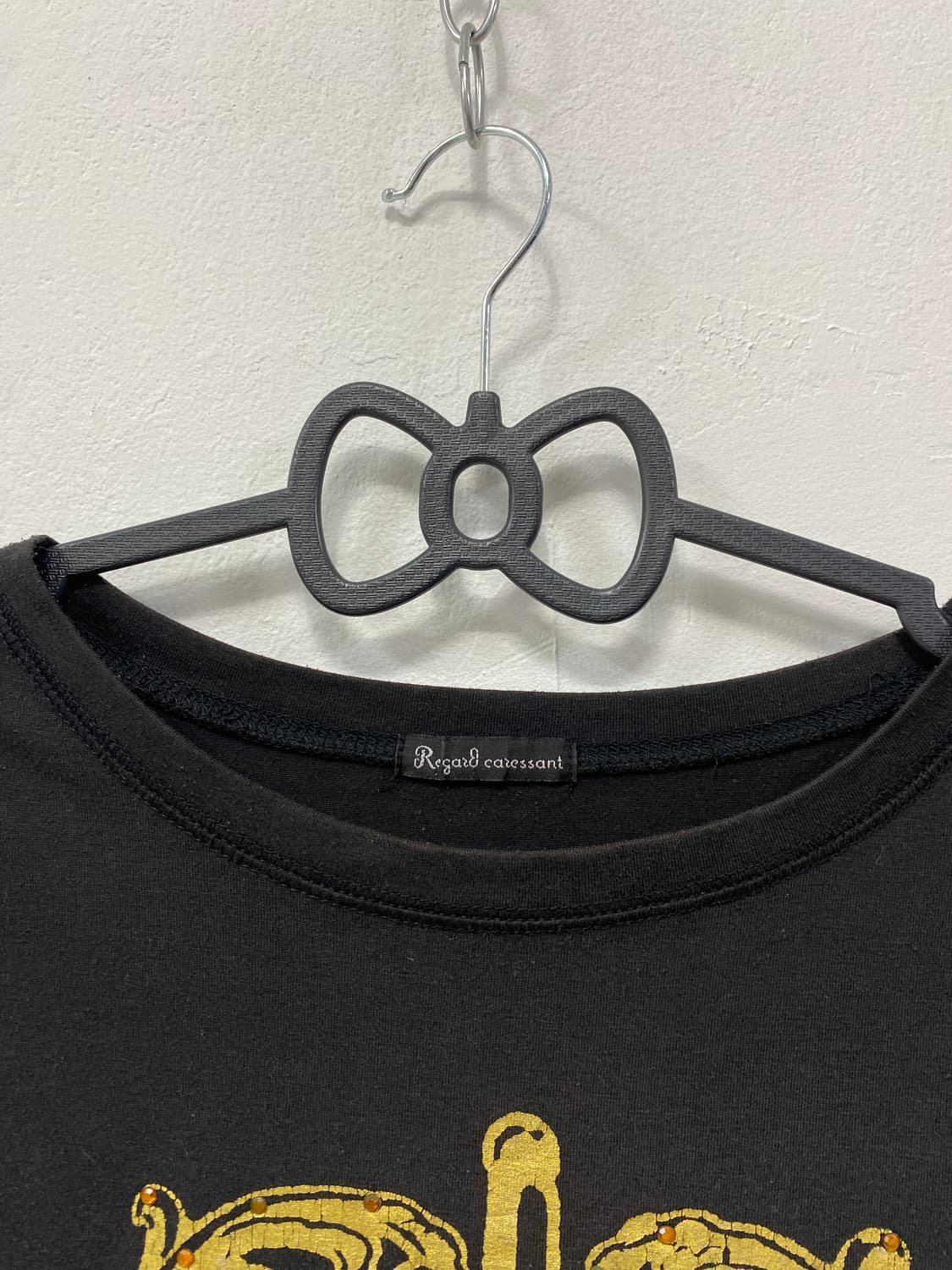 펑크 스컬 y2k 골드 큐빅 롱슬리브 상품이미지8