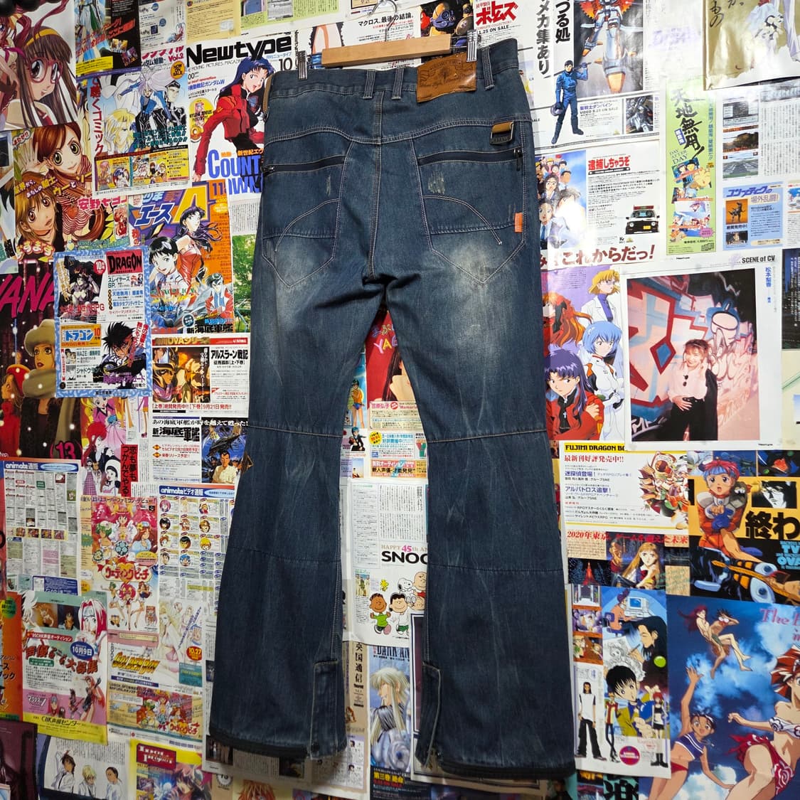 빈티지 절개 워싱 플레어 데님 팬츠 상품이미지6