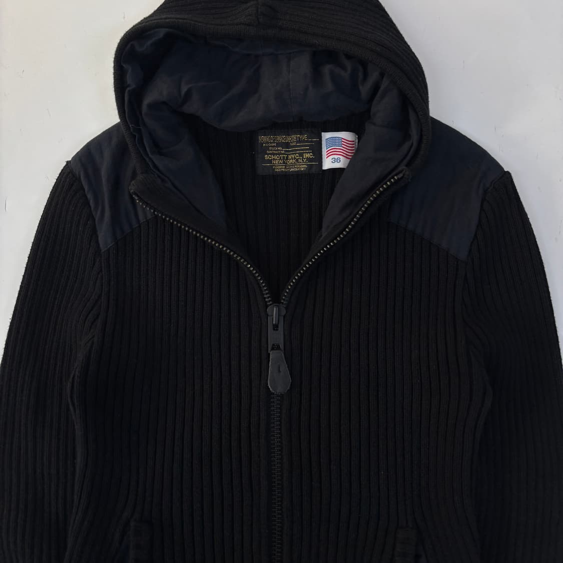 쇼트 니트 후드집업 상품이미지4