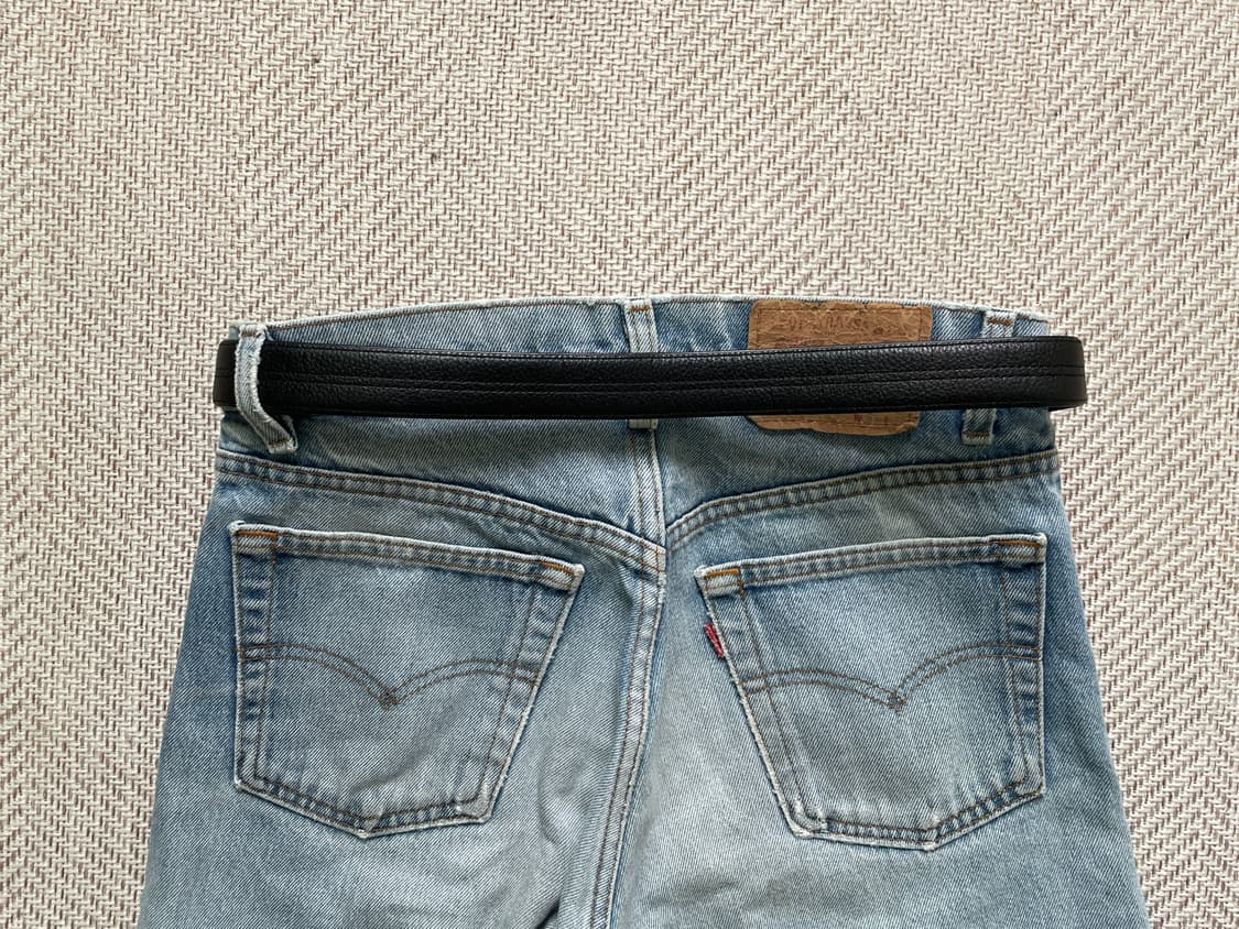 Balmain 발망 실버버클 레더 벨트  J04081 상품이미지3