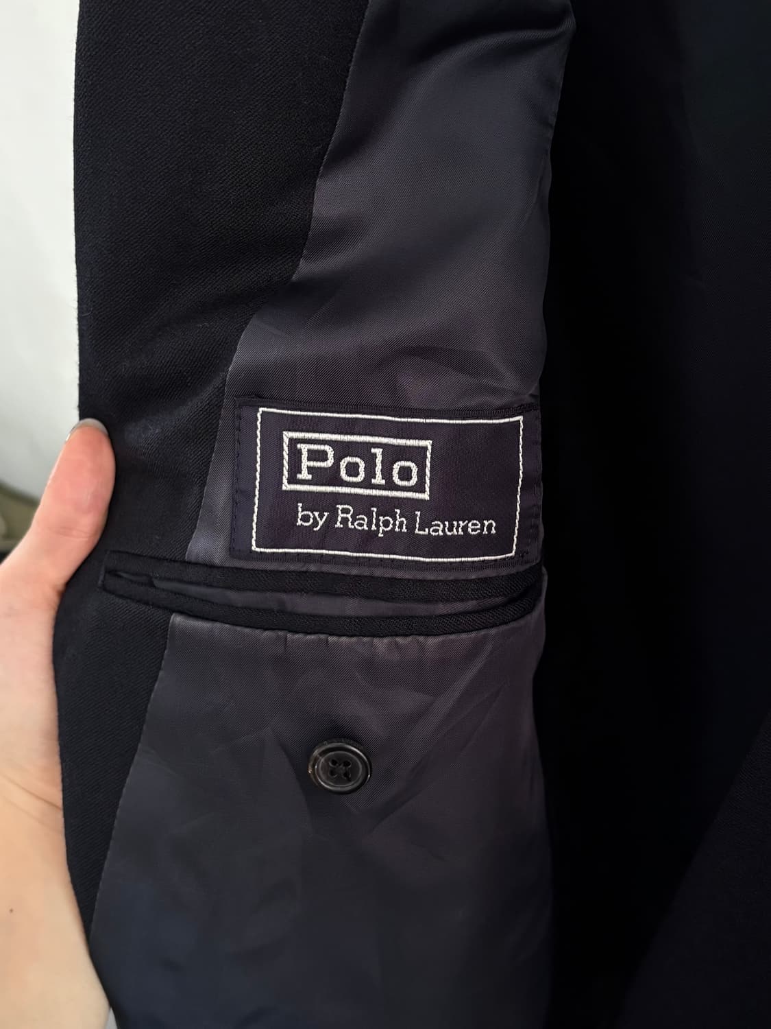 Polo 폴로 블랙 더블 브레스티드 금장 블레이저 자켓 상품이미지6