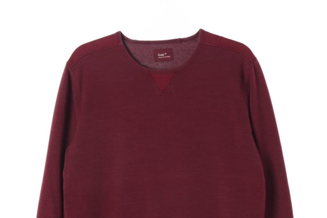 GAP 빈티지 크루넥 스웻셔츠 버건디 M 상품이미지3