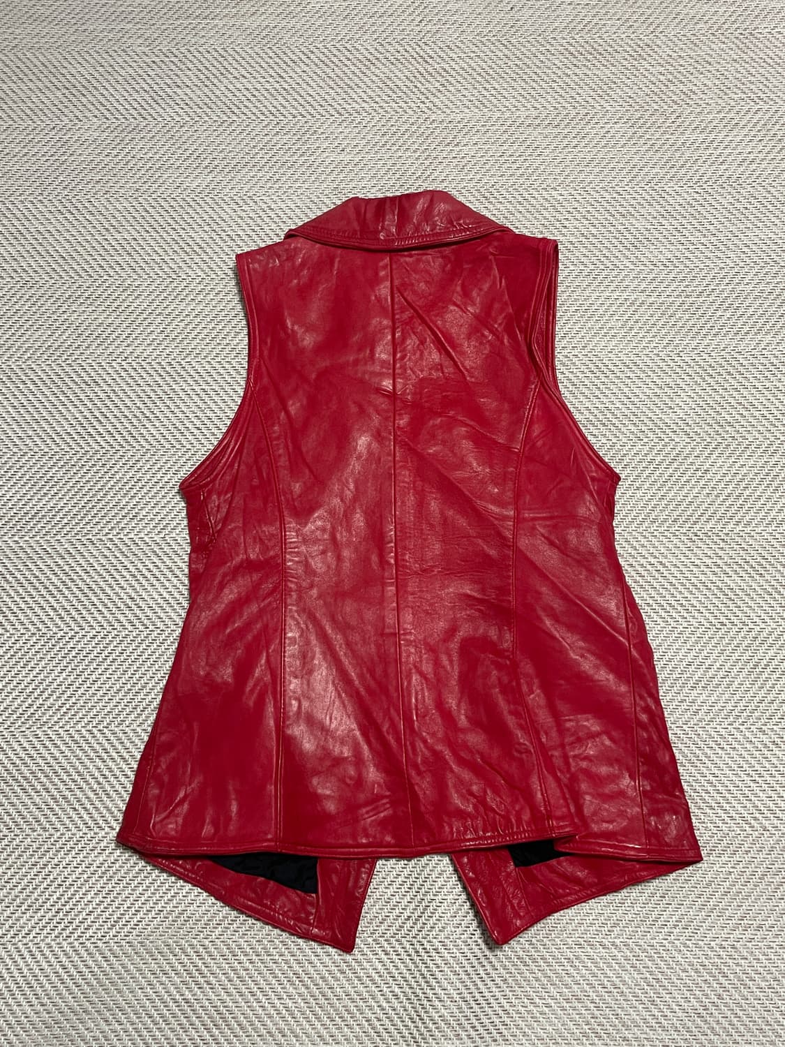 Y2k 빈티지 레더 베스트 J03261 상품이미지7