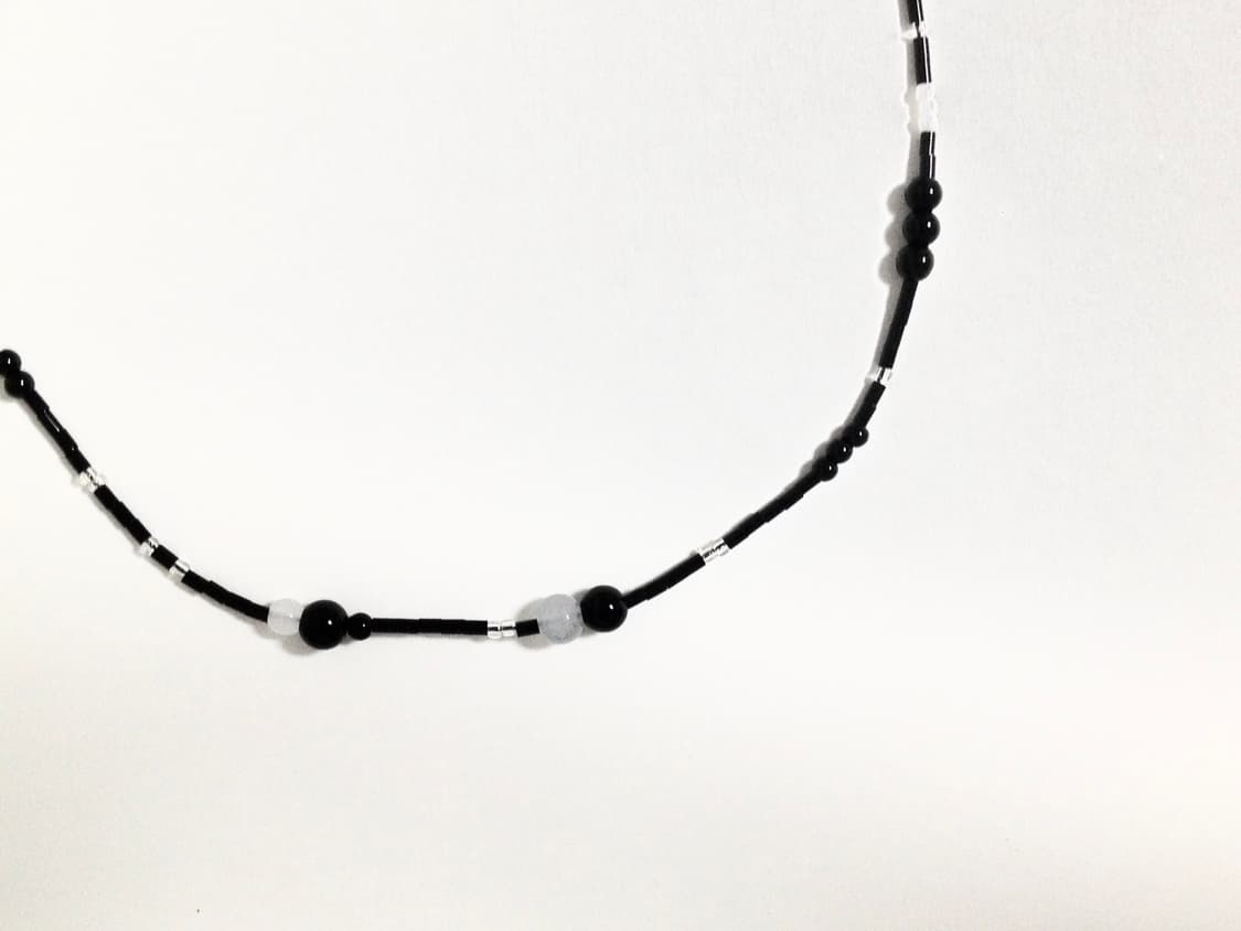 Mixing grey point necklace 상품이미지2