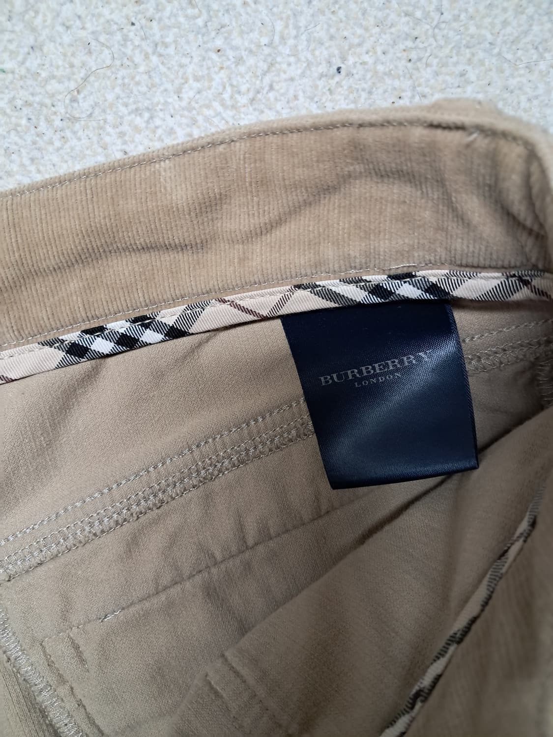 버버리 코듀로이  부츠컷 상품이미지3