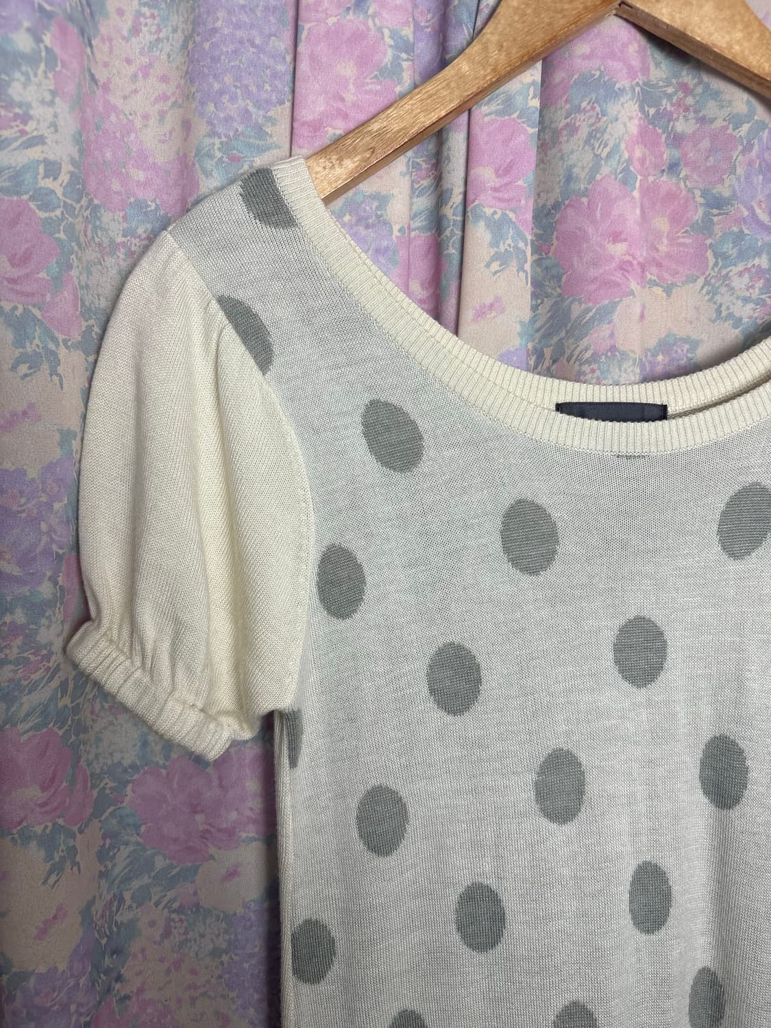 아이보리 도트 니트 원피스 상품이미지6