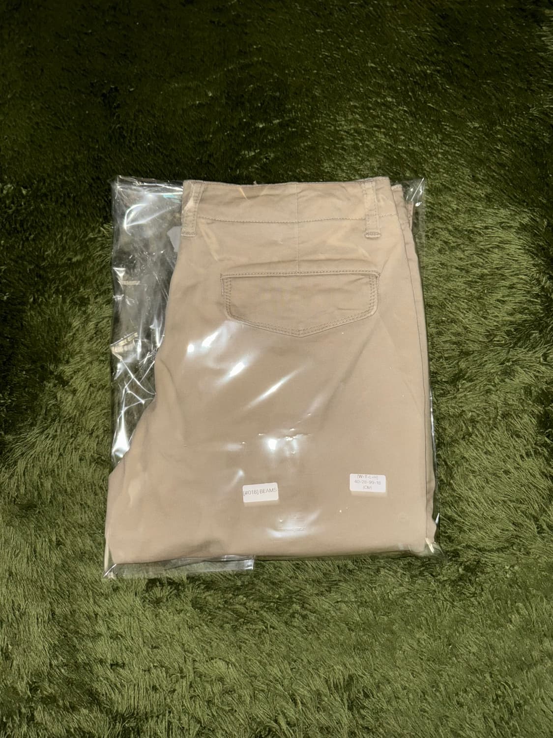 [M] BEAMS 빔즈 하트 빈티지 워싱 코튼 치노 팬츠 베이지 상품이미지10