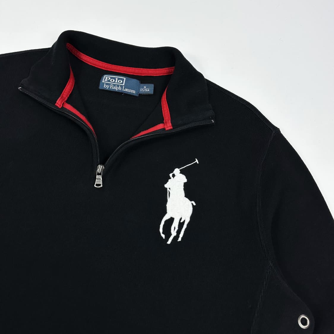 폴로 랄프로렌 스키 빅로고 반집업 니트 블랙 M 상품이미지3