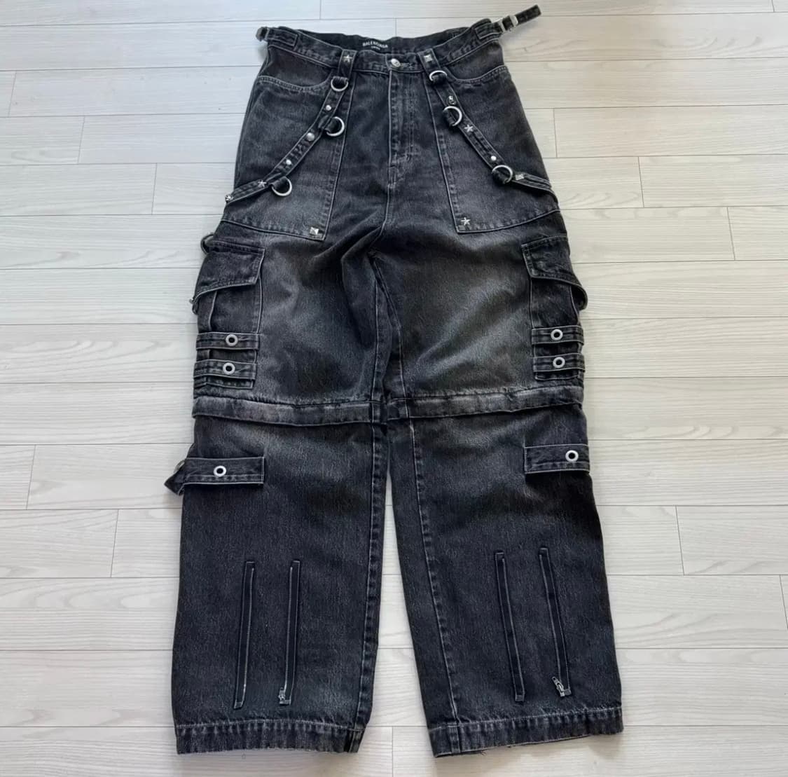 발렌시아가 레이버 데님 팬츠 흑청 30 상품이미지1