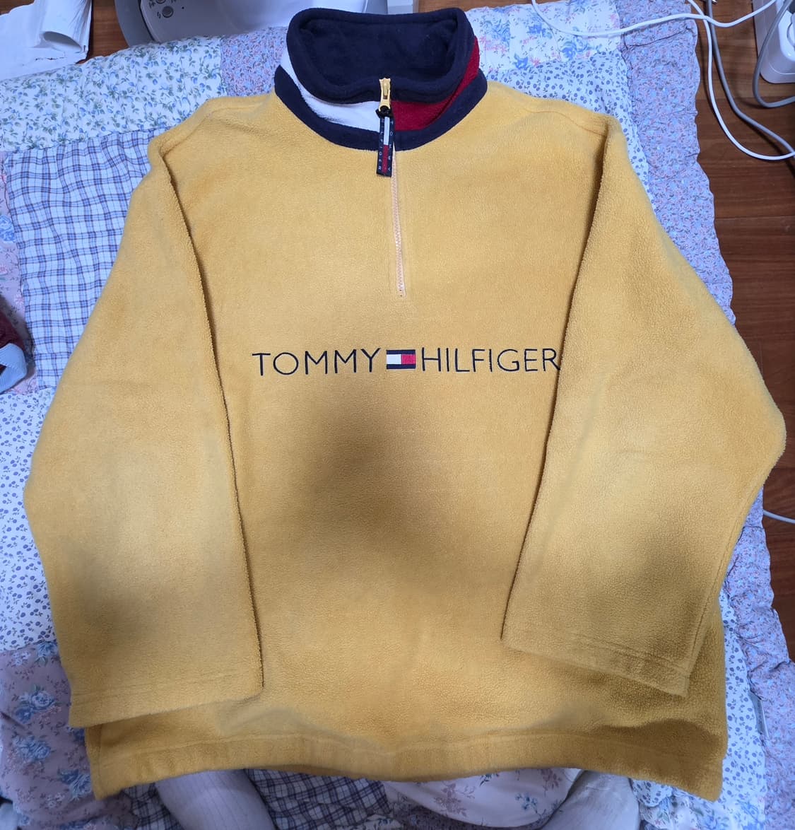 타미힐피거 올드스쿨 빈티지 아노락 반집업 후리스 상품이미지1