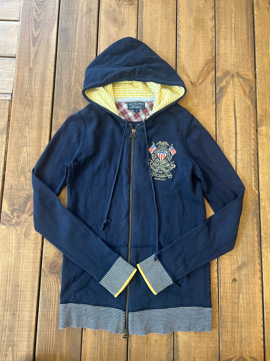 폴로 네이비 성조기 후드집업 상품이미지6