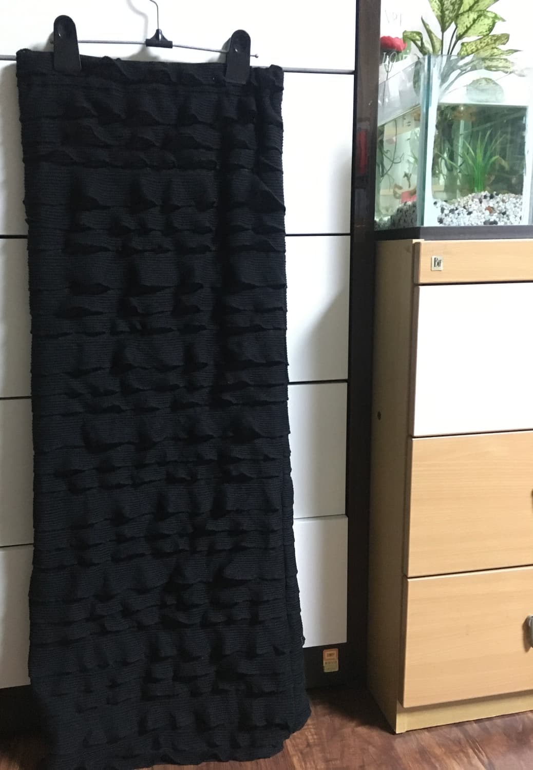 GRL 니트 프릴 롱스커트 상품이미지1