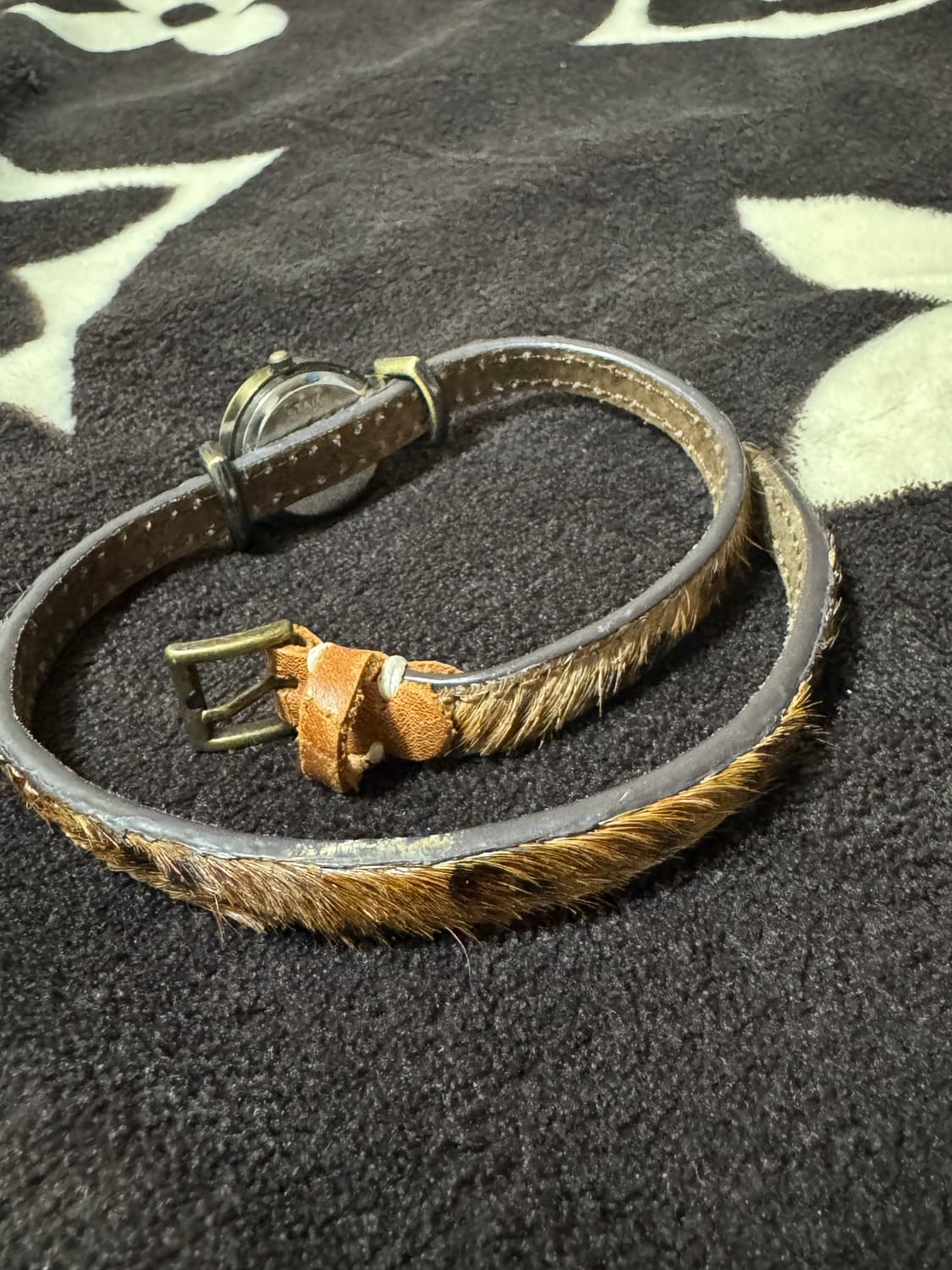 갸루스타일 빈티지 스타일 쿼츠 가죽 시계 상품이미지3