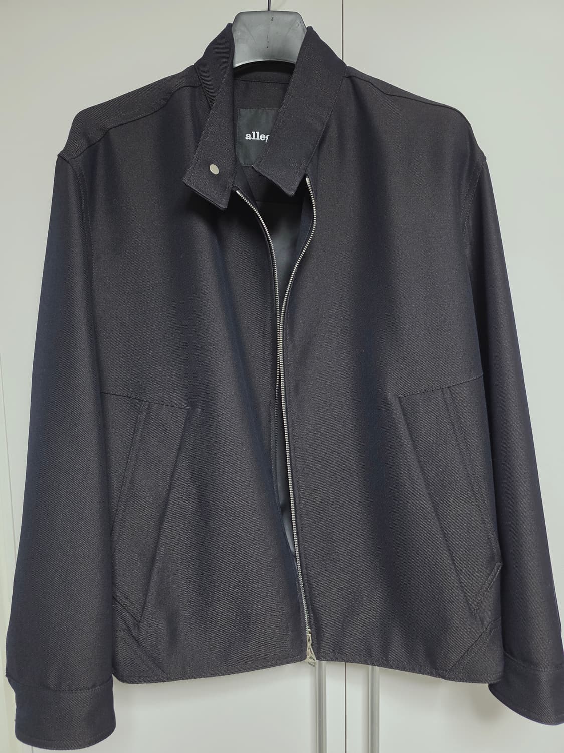 알레그리 블랙x브라운 투톤 헤링턴 점퍼 상품이미지1