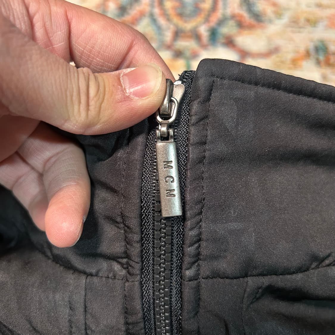 [XL] mcm 빅로고 올드스쿨 자카드 패턴 자켓 상품이미지4