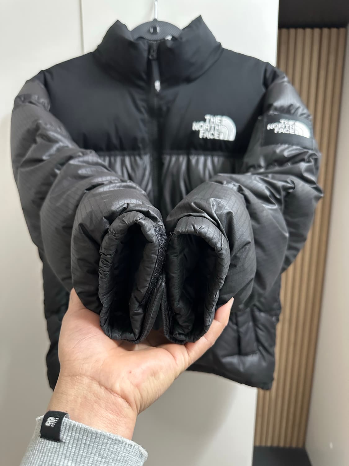 노스페이스 눕시 패딩 블랙 S(90~95 상품이미지4