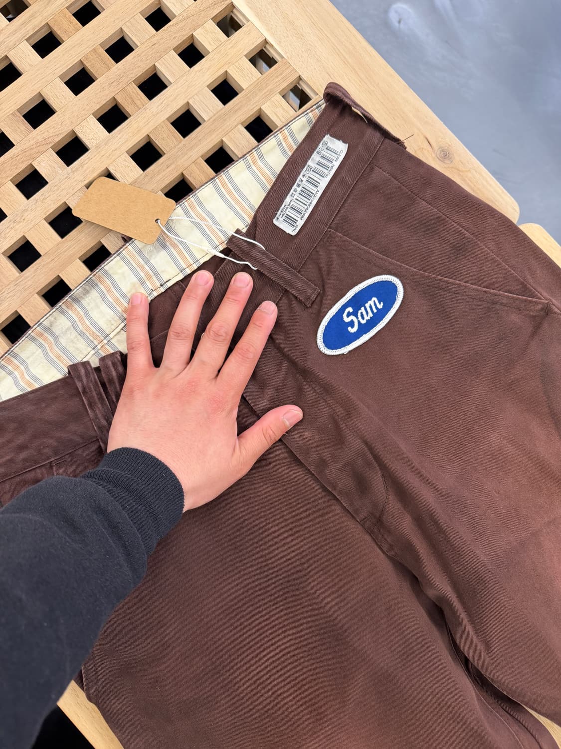 ANACHRONORM FADED BROWN 아나크로놈 페이드 워크팬츠 상품이미지5